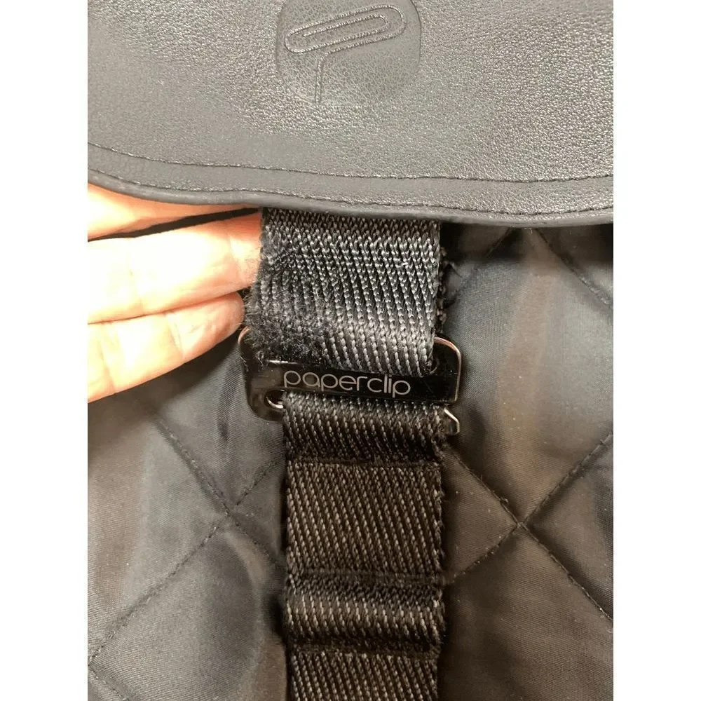 Quilted Black Baby Backpack - Unbranded